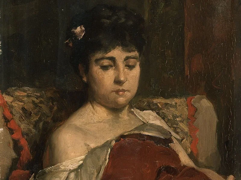 1842-Edouard Agneessens - Ritratto di donna - Museum of Fine Arts Ghent